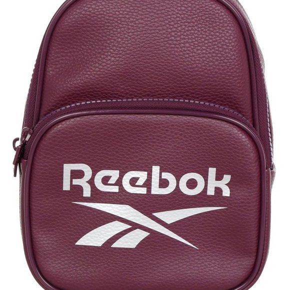 Reebok Burgundy Logo Mini Backpack - Picture 1 of 10